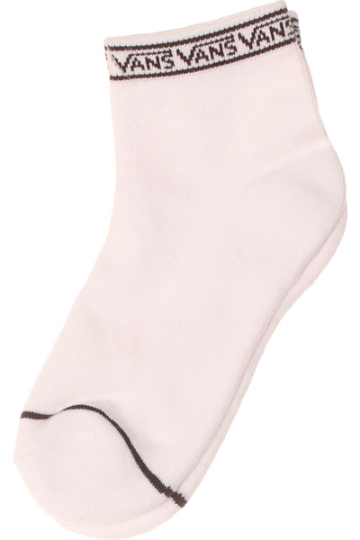 Bavlněné Kotníkové Ponožky Vans Classic Bílé S Logem, Unisex