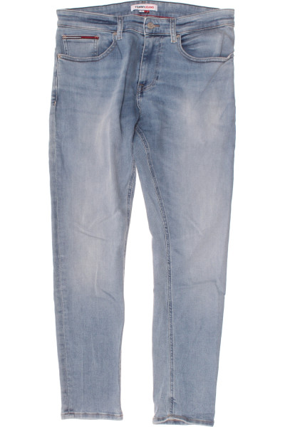 Rovné pánské džíny Tommy Hilfiger z bavlny s elastanem, světle modré