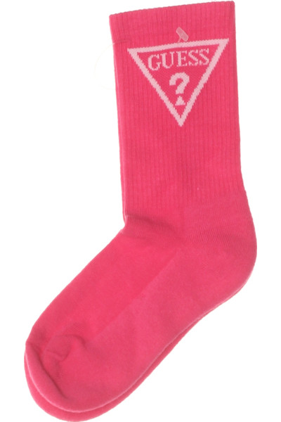 Guess Stylové Kotníkové Ponožky Růžová Elegantní Unisex