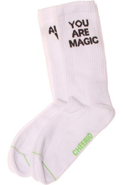 Veselé Ponožky S Motivem YOU ARE MAGIC, Bílé S Nápisem