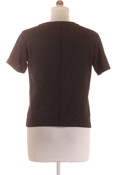 Pletený svetřík Someday s krátkým rukávem v tmavě šedé barvě