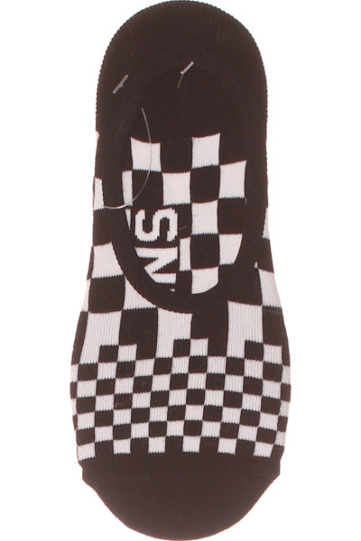 Vans Checkerboard Kotníkové Ponožky Unisex Černobílé Moderní Městské
