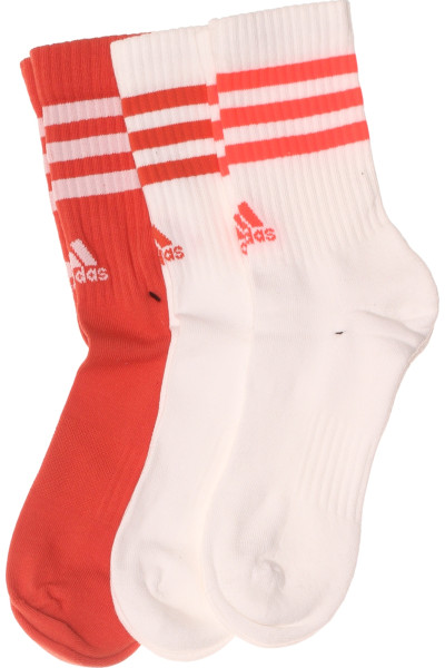 Sportovní Kotníkové Ponožky ADIDAS Unisex Červeno-Bílé Pruhy