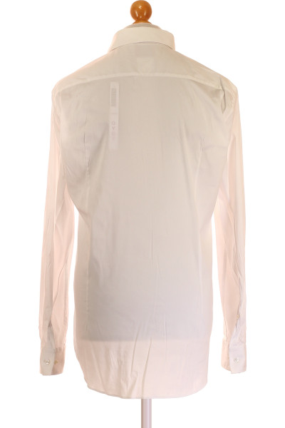 Elegantní Hugo Boss Klasická Košile Slim Fit 100% Bavlněná Bílá