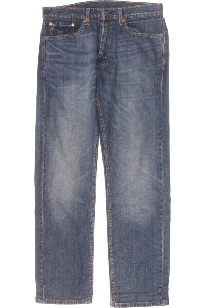 LEVIS Pánské modré rovné džíny s elastanem pro volný čas