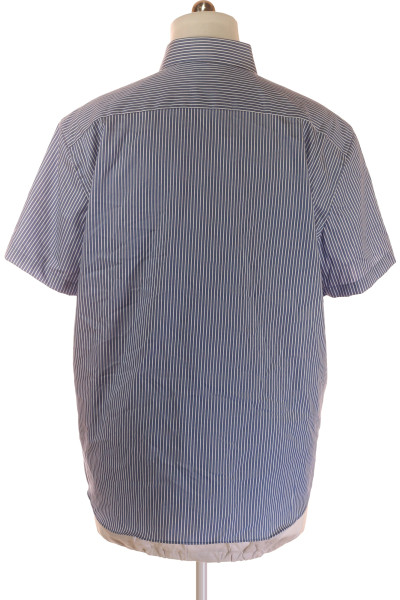 Christian Berg Pánská pruhovaná košile ze 100% bavlny s krátkým rukávem