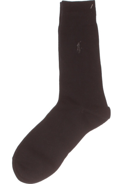 Elegantní Tmavě Hnědé Kotníkové Ponožky Ralph Lauren