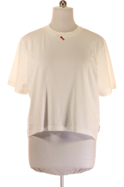 Bavlněné Tričko Marc O´Polo Casual Fit Bílé S Krátkými Rukávy