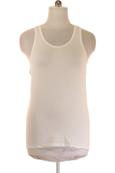 Jednoduché Pánské Tričko Bílé Calvin Klein Vel.  L
