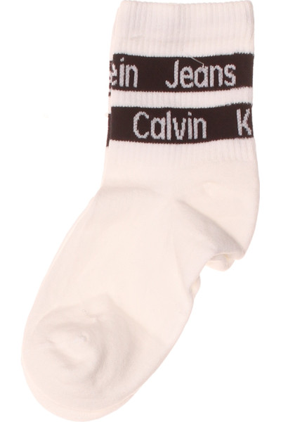 Ponožky Calvin Klein Sportovní Bílé S Logem Pro Volný Čas