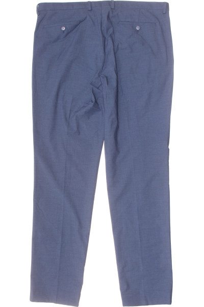 Elegantní Slim Fit Oblekové Kalhoty Modré Pro Muže Na Jaro