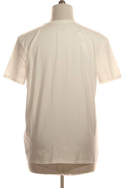 Jednoduché Pánské Tričko Bílé Second hand Vel. XL