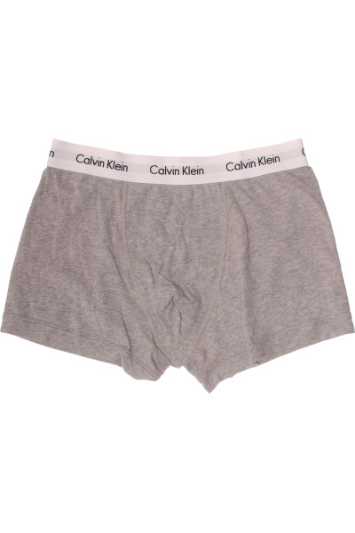 Pohodlné Pánské Boxerky Calvin Klein Bavlněné šedé S Elastenem