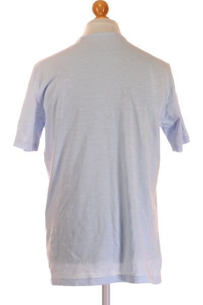 Bavlněné Pánské Basic tričko Marc O´Polo s kapsou, světle modré