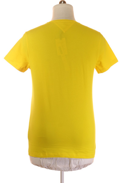 Jednoduché Dámské Tričko Žluté TOMMY HILFIGER Vel. L