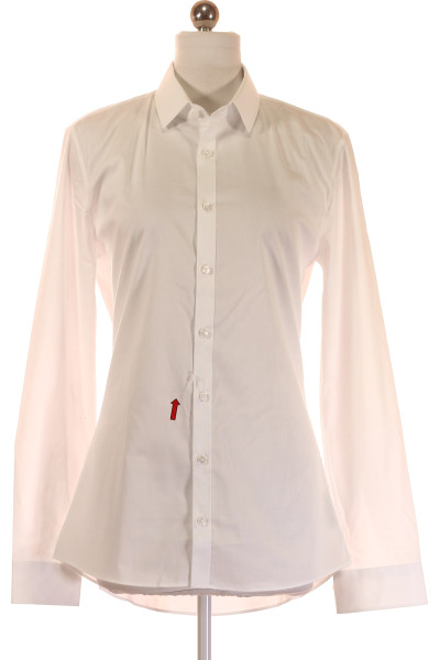 Pánská Košile Jednobarevná Bílá OLYMP Vel. 38