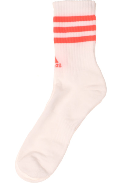 Sportovní Tenisové Ponožky ADIDAS Bílé S červenými Pruhy