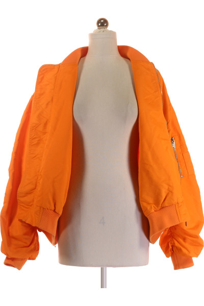 Pohodlná bomber bunda REVIEW v oranžové barvě, pro volný čas