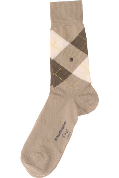 Bavlněné Kotníkové Ponožky Burlington Argyle Módní Vzorek Unisex