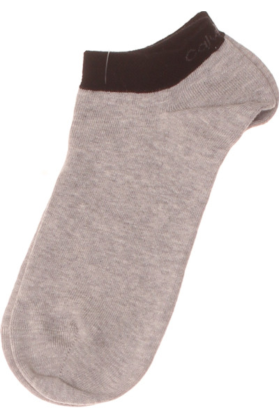 Calvin Klein Nízké Kotníkové Ponožky Unisex Šedé Jednobarevné Pohodlné