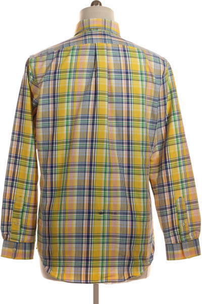 Vzorovaná Pánská Košile Žlutá POLO CLUB Royal Berkshire Vel. L