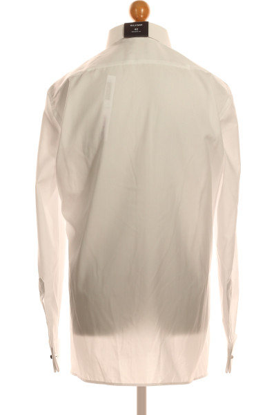 Pánská Košile Jednobarevná Bílá OLYMP Vel. 40
