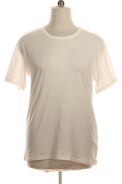 Jednoduché Pánské Tričko Bílé Vel. XL