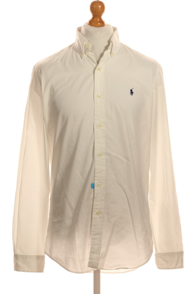 Pánská Košile Jednobarevná Bílá POLO CLUB Royal Berkshire Vel. M