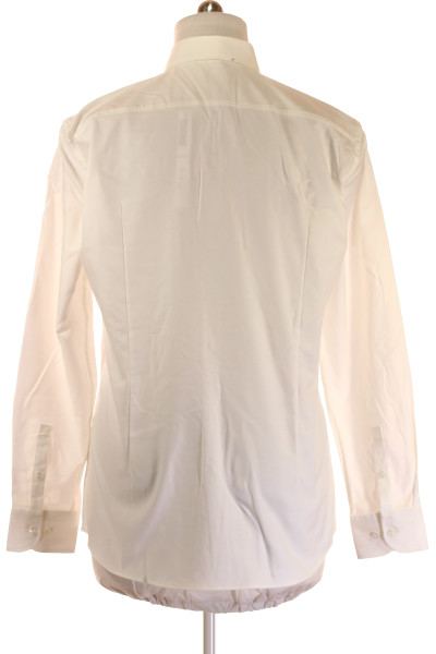 Pánská Košile Jednobarevná Bílá Hugo Boss Vel. 43