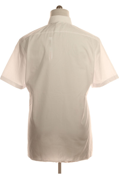 Pánská Košile Jednobarevná Bílá Vel. 42