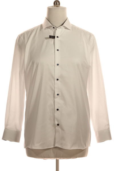 Pánská Košile Jednobarevná Bílá ETERNA Vel.  44