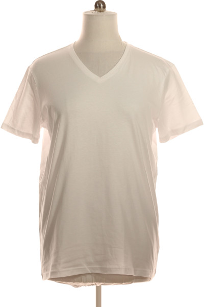 Jednoduché Pánské Tričko Bílé Christian Berg Vel. XL