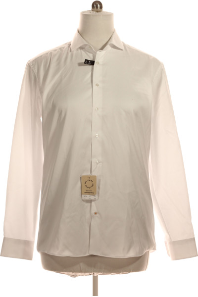 Pánská Košile Jednobarevná Bílá ETERNA Vel. 43