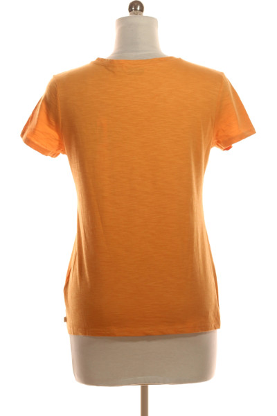Jednoduché Dámské Tričko Oranžové Vel.  M