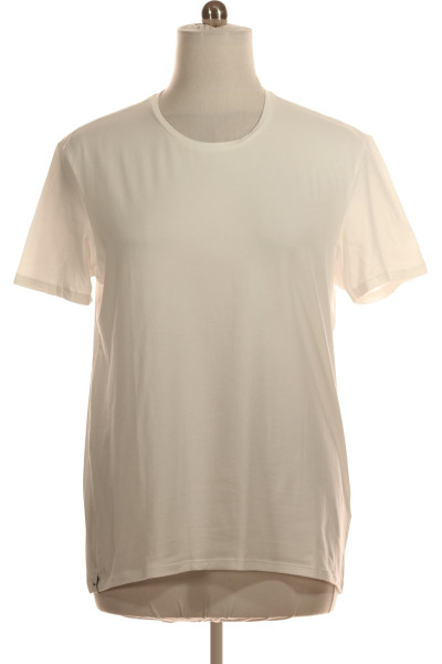Jednoduché Pánské Tričko Bílé Second Hand Vel. XL