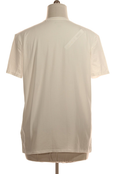 Jednoduché Pánské Tričko Bílé Second hand Vel. XL