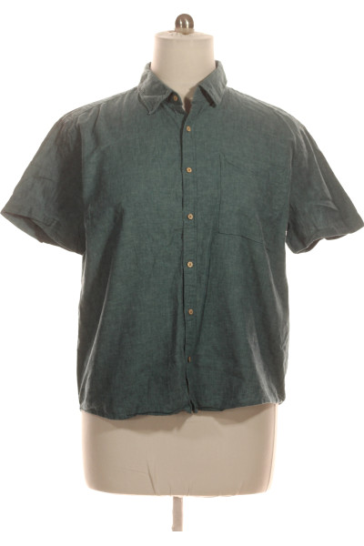Pánská Košile Jednobarevná Zelená MC NEAL Vel.  XL