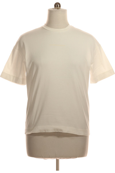 Jednoduché Pánské Tričko Bílé ARMANI Vel. L