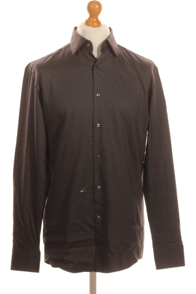 Vzorovaná Pánská Košile Černá Hugo Boss Vel. L