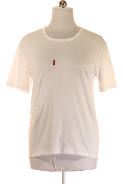 Jednoduché Pánské Tričko Bílé Hugo Boss Vel. XL