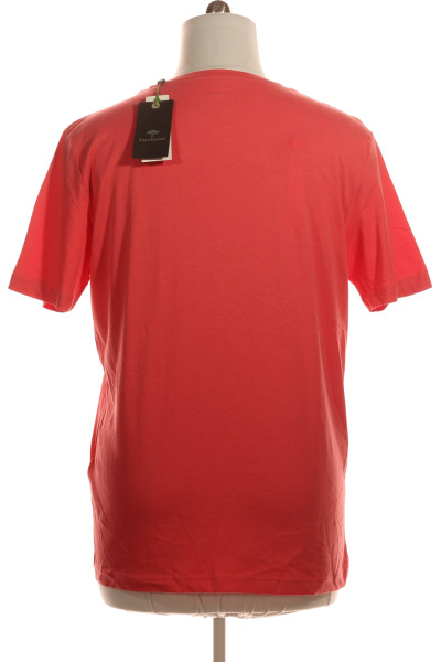 Jednoduché Pánské Tričko s Krátkým Rukávem Bavlněné Červené FYNCH-HATTON