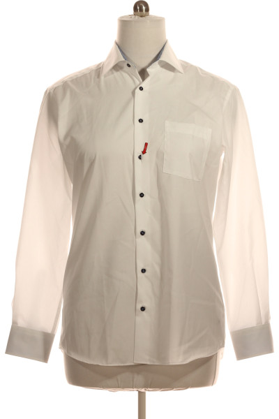 Pánská Košile Jednobarevná Bílá ETERNA Vel.  42