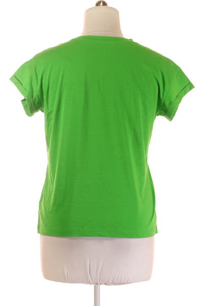 Jednoduché Dámské Tričko Zelené Second hand Vel. L