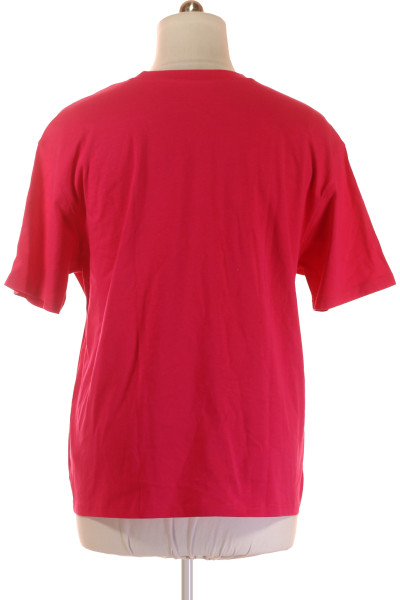 Jednoduché Pánské Tričko Růžové MC NEAL Vel.  L