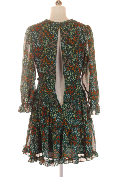  Šaty s Květinovým Potiskem Zelené APRICOT Second hand Vel. L