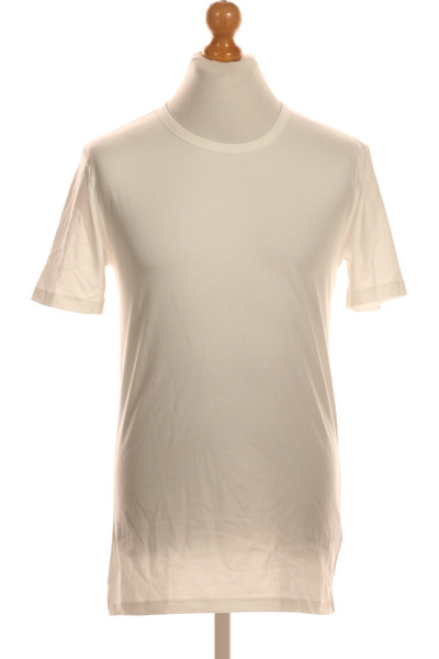 Jednoduché Pánské Tričko Bílé Hugo Boss Vel. L