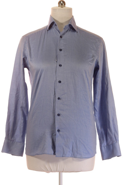 Pánská Košile Jednobarevná Modrá ETERNA Vel.  39