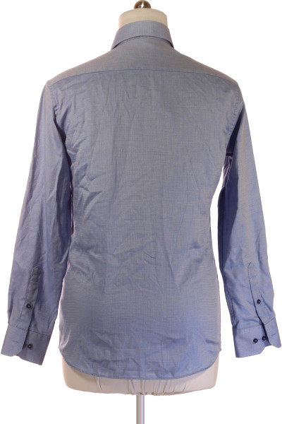 Pánská Košile Jednobarevná Modrá ETERNA Vel.  39