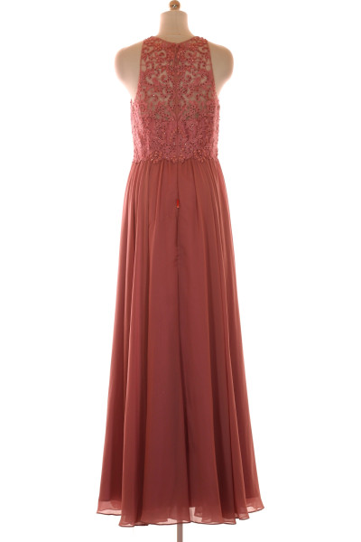  Šaty s Ozdobami Růžové Laona Vel.  40