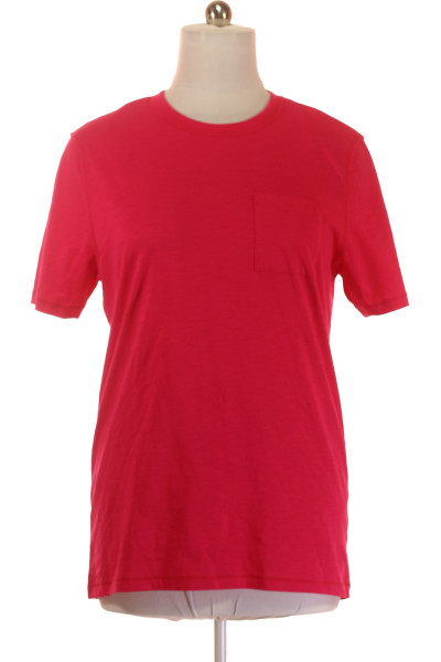 Jednoduché Pánské Tričko Růžové MC NEAL Vel. XL